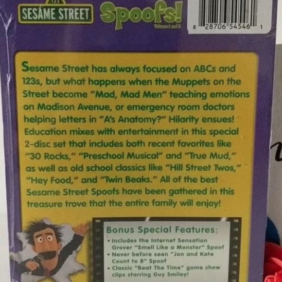 🍀 Sesame Street Spoofs!  2 Disc Set DVD Volumes 1 & 2 Movie NEW 🍀 - Picture 4 of 5
